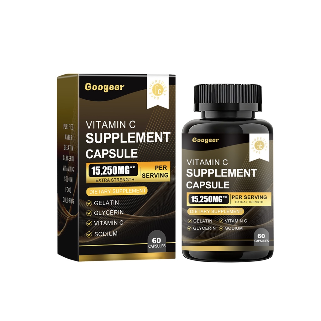 Viên nang bổ sung vitamin C Googeer, bổ sung dinh dưỡng hàng ngày, công thức vitamin hiệu quả cao, nhẹ nhàng và dễ hấp thụ nhằm tăng cường sức lực