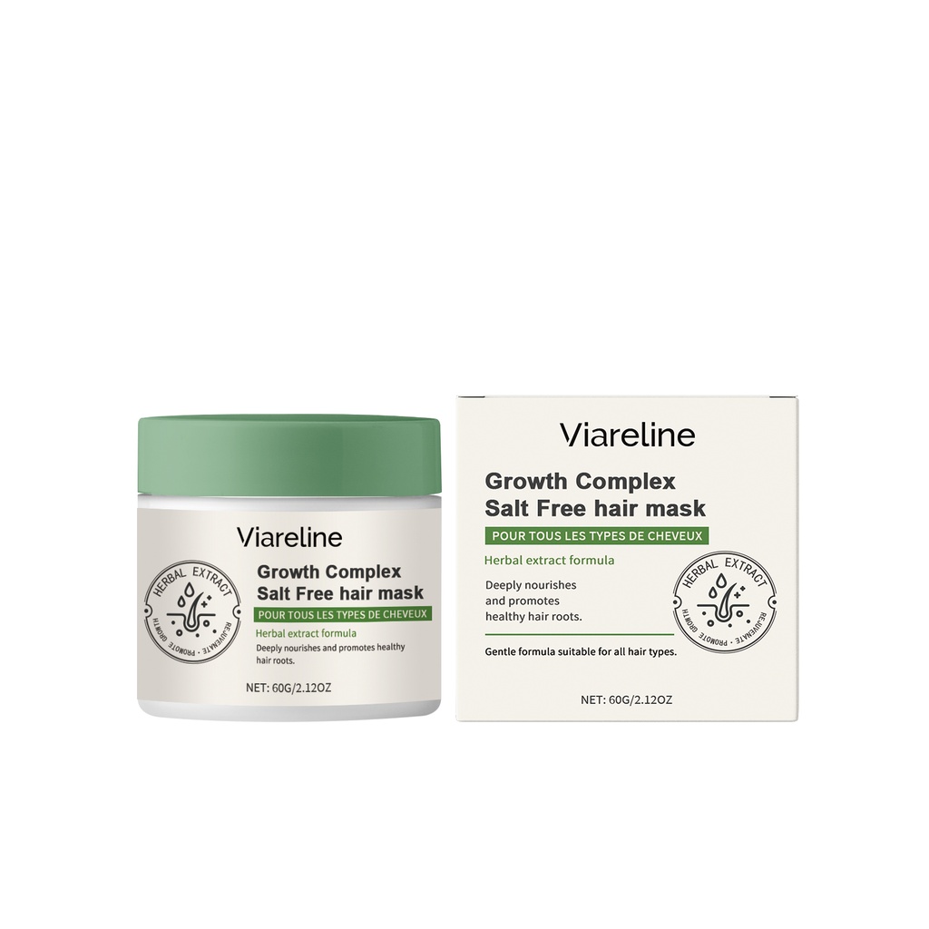 Viareline Mặt Nạ Dưỡng Tóc Thiên Nhiên Sửa Chữa Tóc Khô Cung Cấp Độ Ẩm, Mượt Mà Và Cải Thiện Tóc Khô