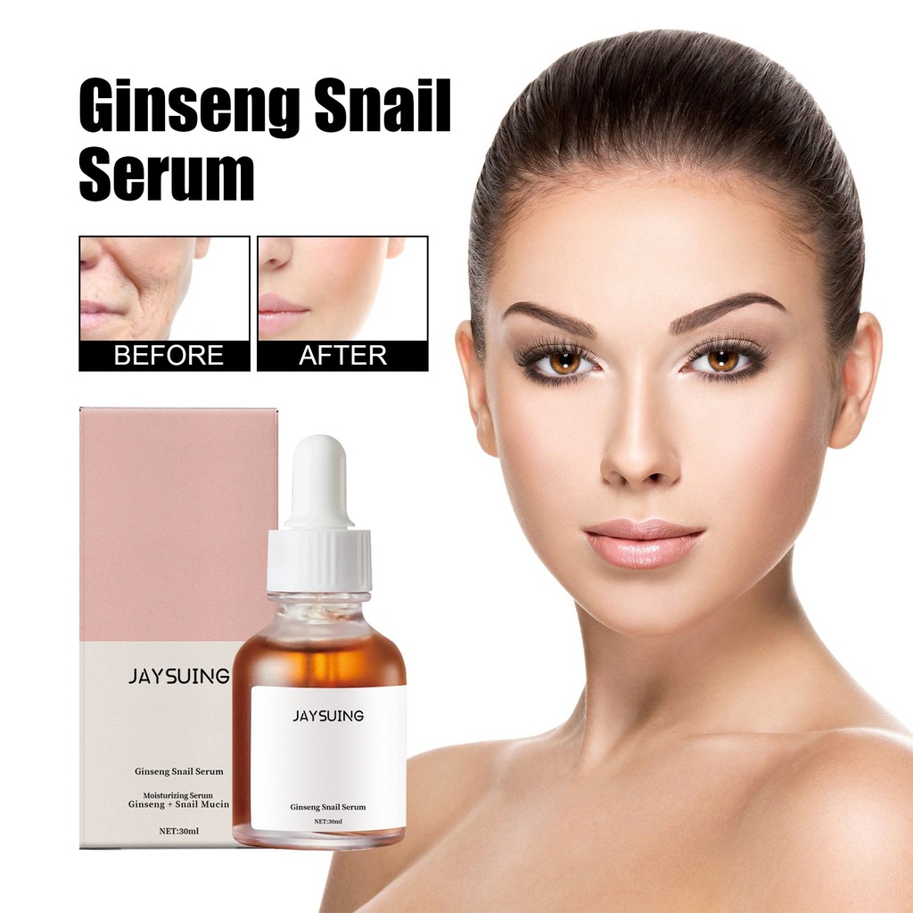Tinh chất ốc sên nhân sâm Jaysuing, Làm sáng da, cấp ẩm và sửa chữa làn da xỉn màu và serum chống nhăn