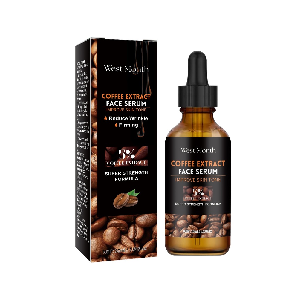 Serum Mặt Caffeine West&Month, Làm Sáng Các Nốt Ruồi Trên Mặt, Lỗ Chân Lông Tinh Tế, Tinh Chất Cấp Nước
