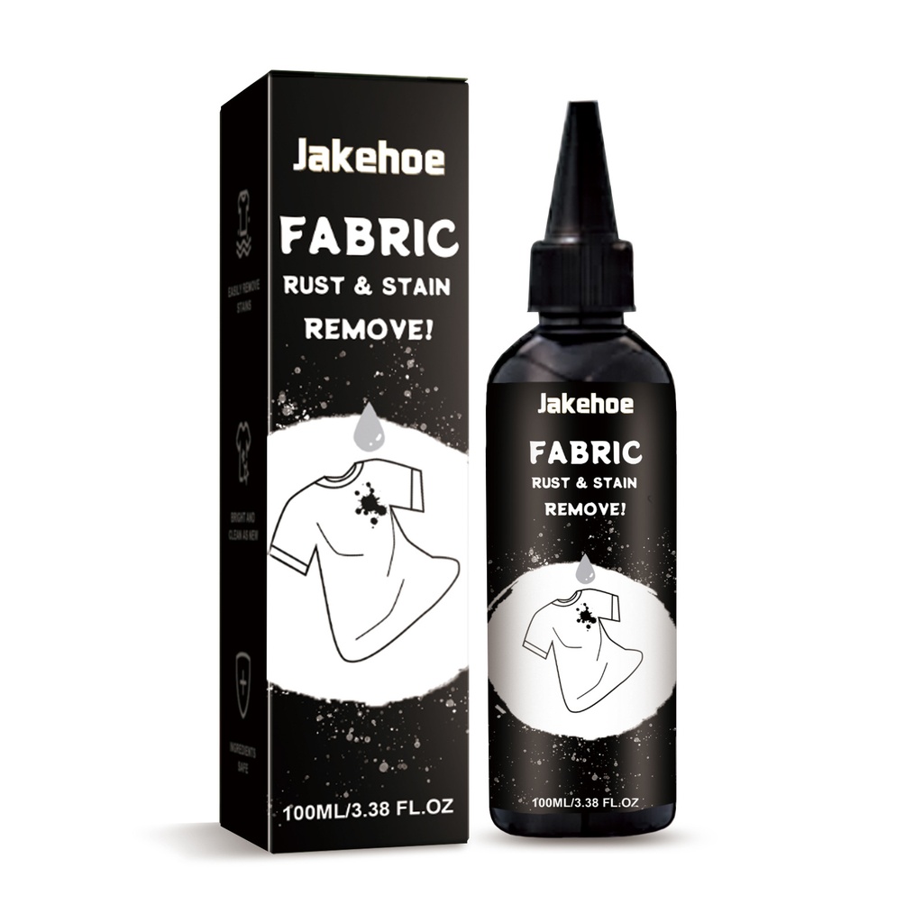Jakehoe Dung dịch tẩy rỉ sét và vết ố vải, Dung dịch tẩy rỉ sét cho quần áo, Bảo vệ màu sắc Dung dịch tẩy rửa nhiều hiệu ứng