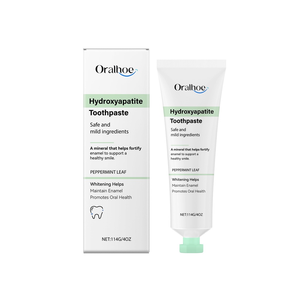 Kem đánh răng Oralhoe Mint Sparkling nhẹ nhàng làm sạch vết bẩn, hơi thở thơm mát