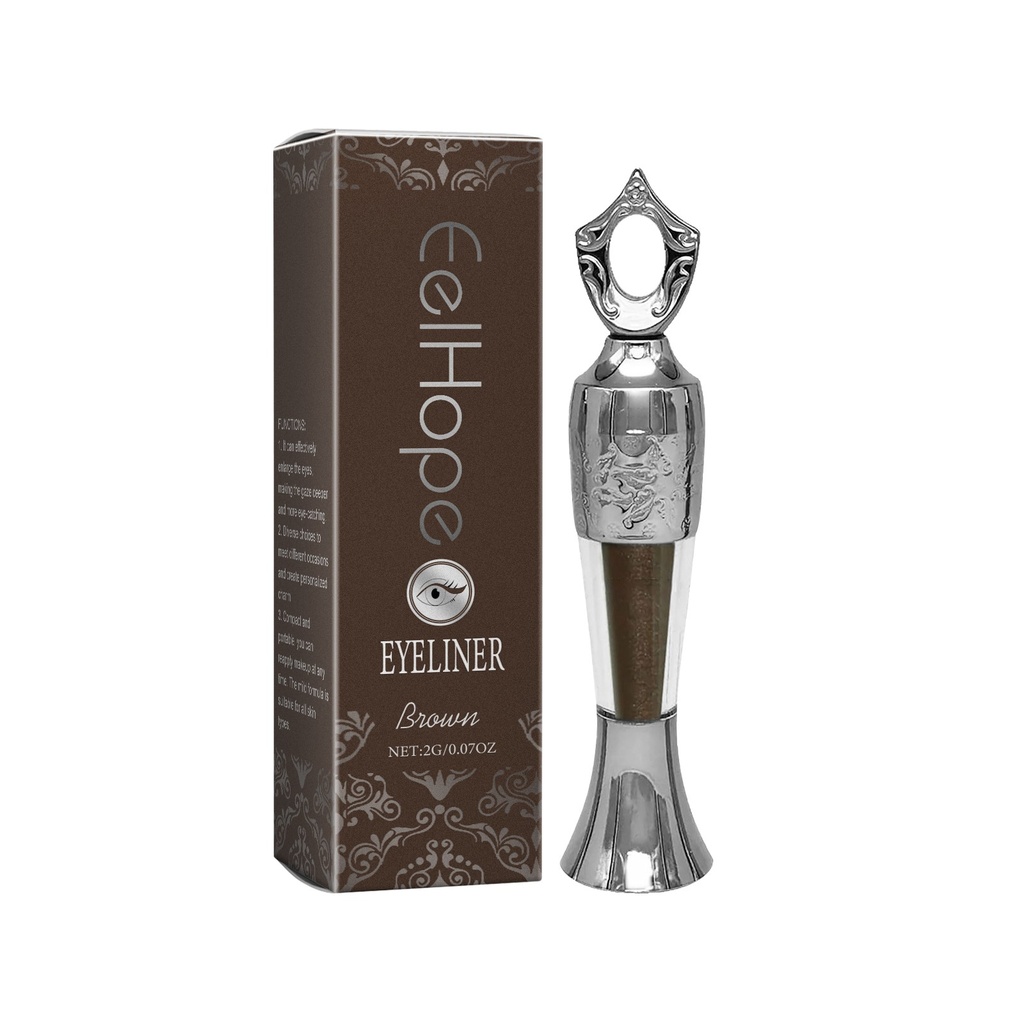 Eelhope Bút kẻ mắt nước mịn màng và dễ dàng áp dụng, màu tự nhiên, lâu trôi, cấp ẩm và thoải mái khi trang điểm mắt