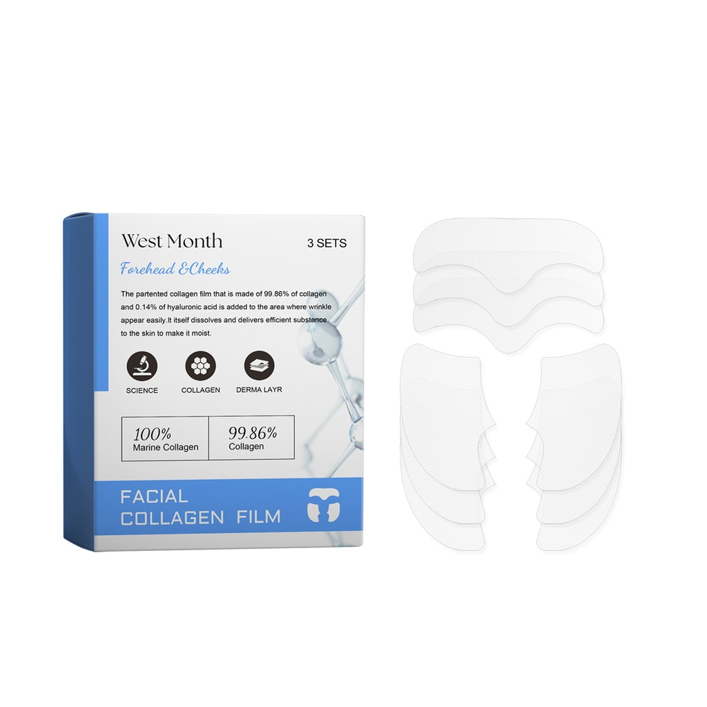 Mặt nạ Collagen West&Month, cấp nước và làm ẩm da, cấp nước và giảm nếp nhăn trên mặt