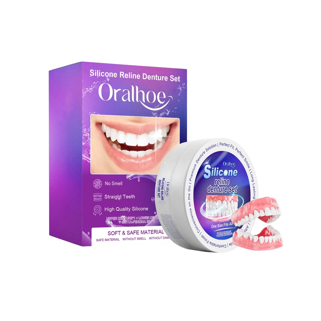 Bộ chỉnh sửa hàm giả Oralhoe Bộ chỉnh sửa hàm giả thoải mái và đẹp giữa các răng