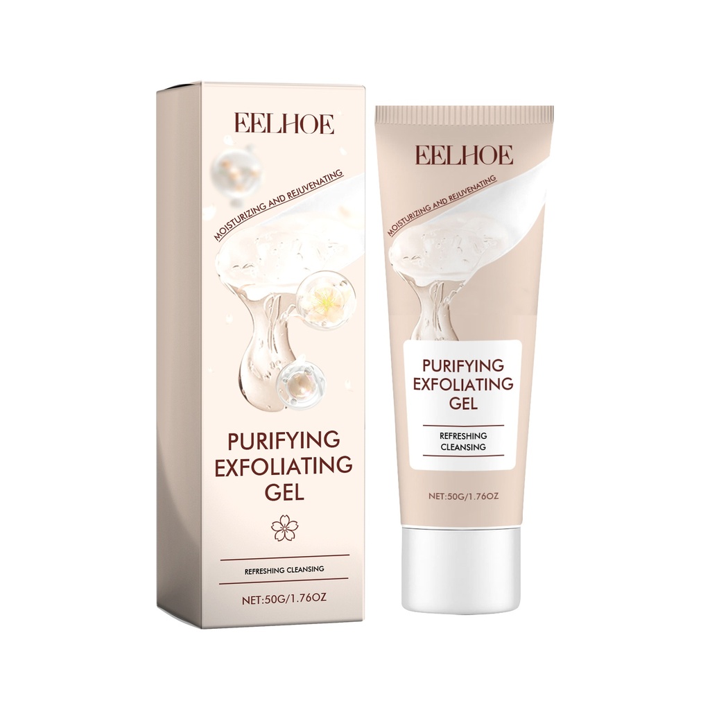 Gel Tẩy Da Chết Purifying EELHOE, Làm Sạch Sâu Khuôn Mặt Cấp Ẩm Lỗ Chân Lông Kiểm Soát Dầu Gel Tẩy Da Chết Làm Mát