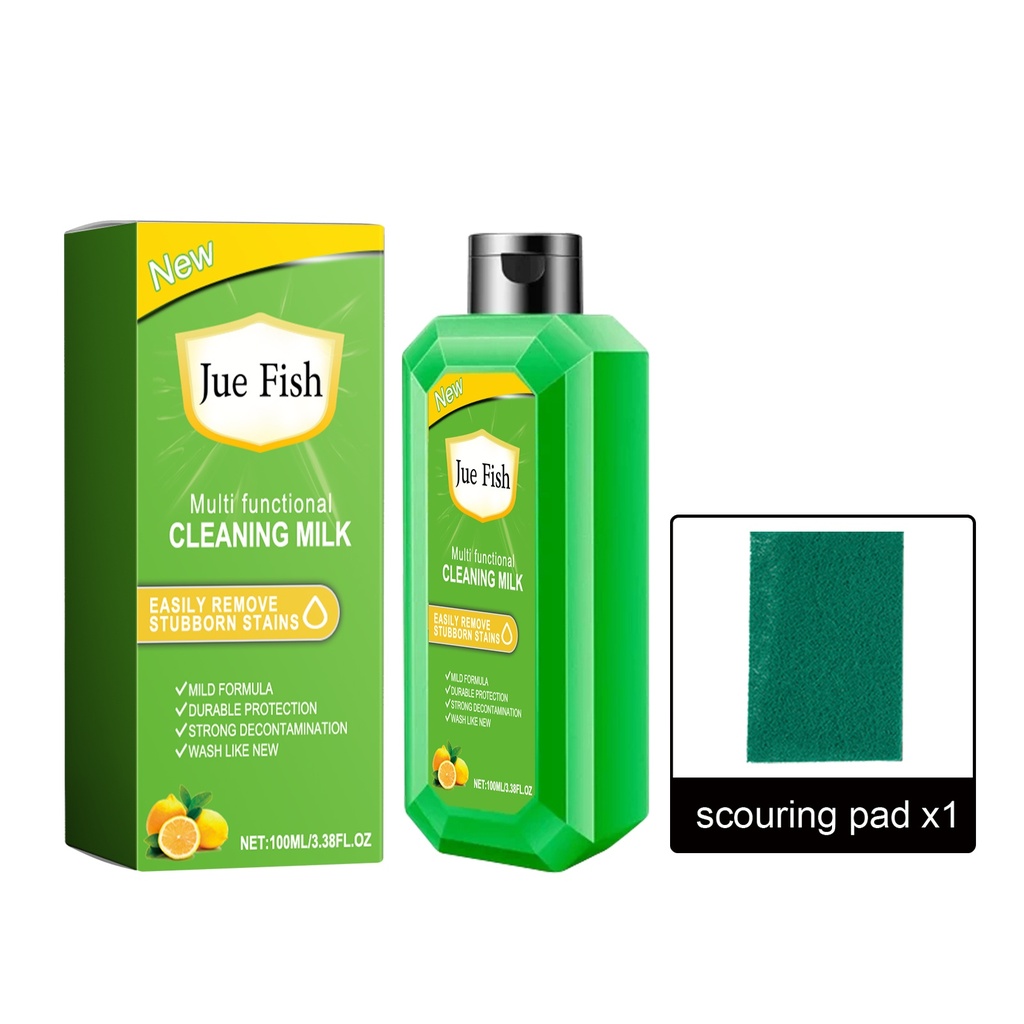 Sữa tẩy đa chức năng Jue-Fish, làm sạch nồi hơi dầu nặng, đồ dùng và thiết bị nhà bếp, tẩy sạch bếp