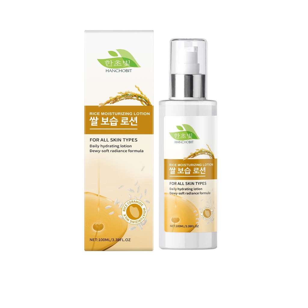 HANCHOBIT Rice Water Moisturizing Lotion Khóa Ẩm Gây Nâng Cao, Cung Cấp Dinh Dưỡng Sâu