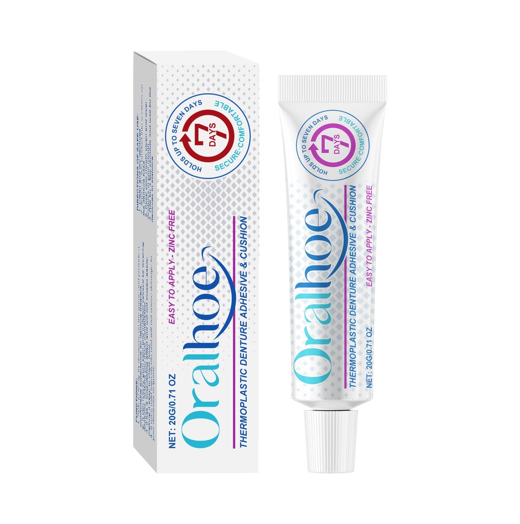 Keo dính cho hàm giả Oralhoe, keo dính thermoplastic cho hàm giả giữ hàm giả chắc chắn để tăng cường sự thoải mái