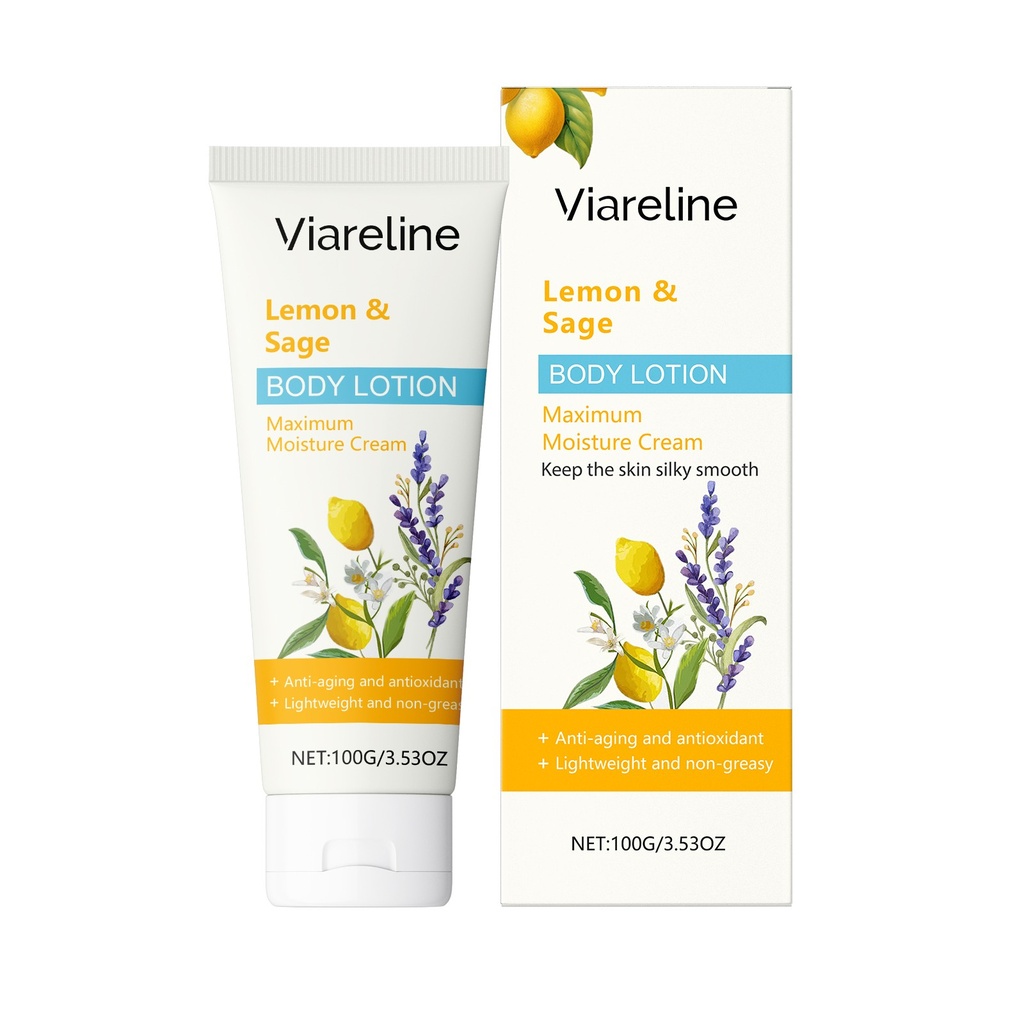 Sữa Dưỡng Thể Viareline Lemon Sage Cung Cấp Độ Ẩm Nhẹ Nhàng Cho Da Cải Thiện Khô Hàng Ngày
