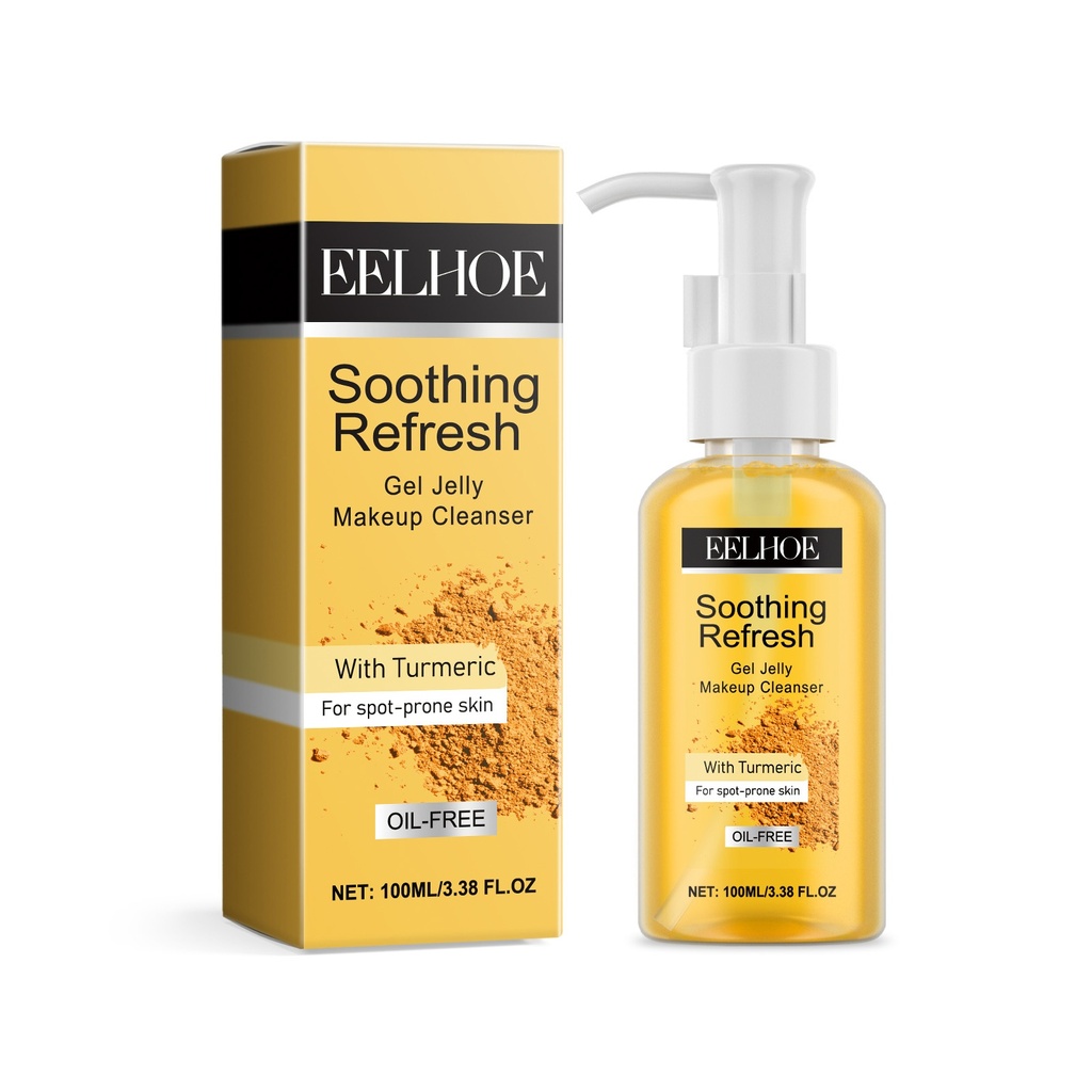 EELHOE Gel Tẩy Trang Jelly, Tẩy Trang Mặt Làm Sạch Nhẹ Nhàng Dưỡng Ẩm Nghệ