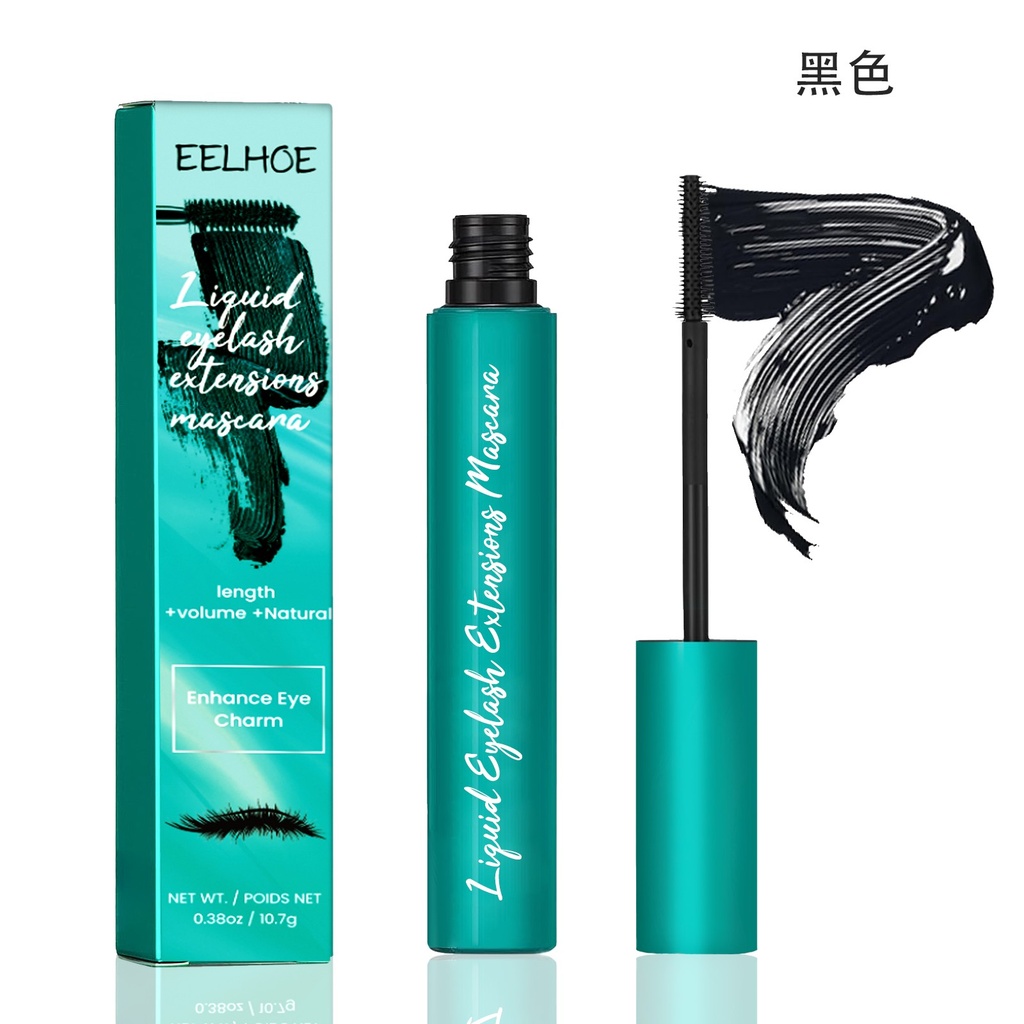 Kem Mascara EELHOE (Đen), Uốn Mảnh và Đậm, Chống Nước và Chống Mồ Hôi, Kéo Dài Không Bón Bột và Không Mất Đuôi