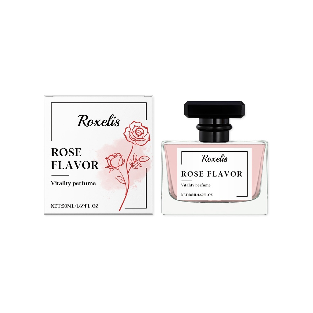 Nước hoa Roxelis Rose Charm Hương hoa hồng Dịu nhẹ Thành phần tự nhiên Tươi mát Hương thơm bền lâu Nước hoa mỗi ngày thanh lịch