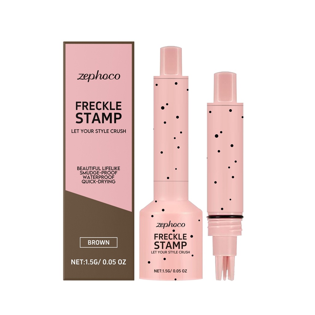 Bút Dặm Tàn Nhang Nâu zephoco, Trang Điểm Giả Tàn Nhang, Tô Màu Tự Nhiên, Lâu Trôi, Nhỏ Gọn, Thời Trang và Cá Nhân Hóa
