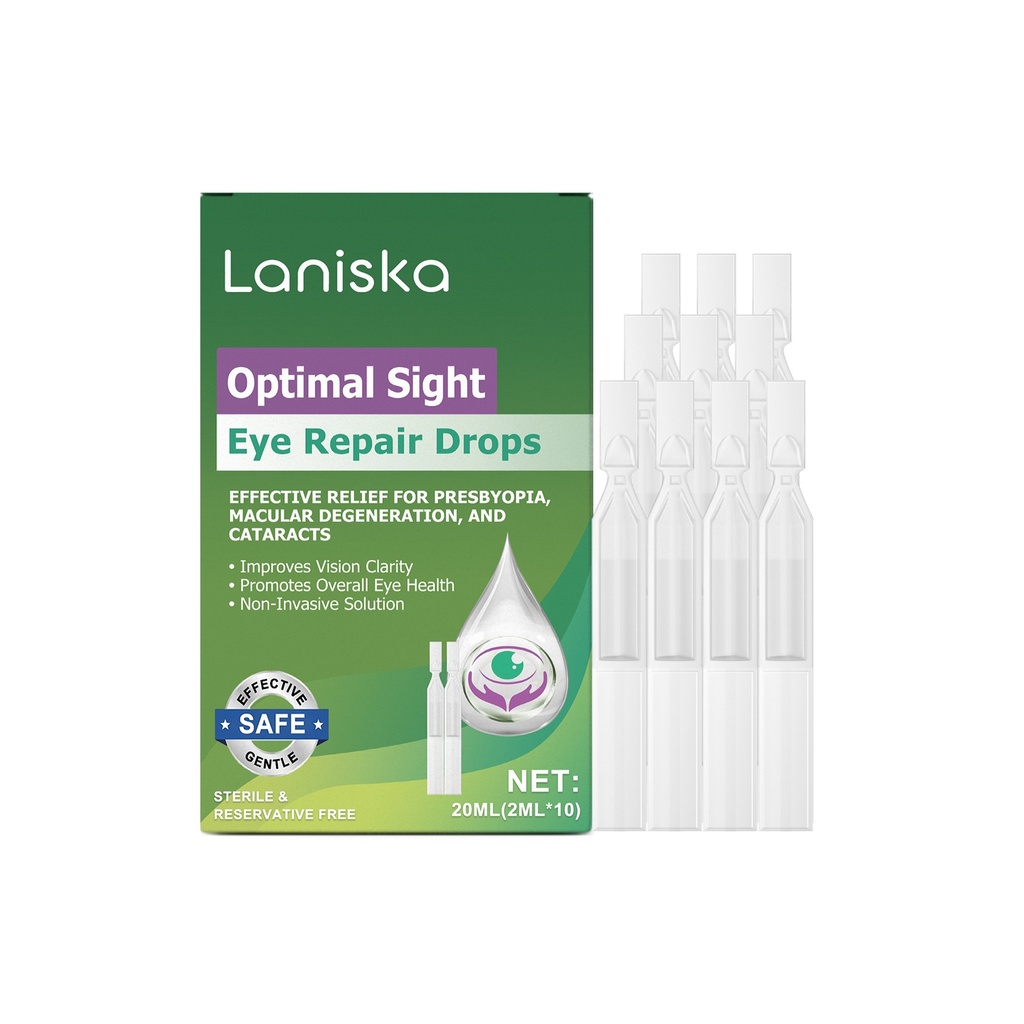 Giải pháp chăm sóc mắt làm dịu Laniska Dung dịch làm ẩm chăm sóc mắt hàng ngày để giảm khó chịu cho mắt