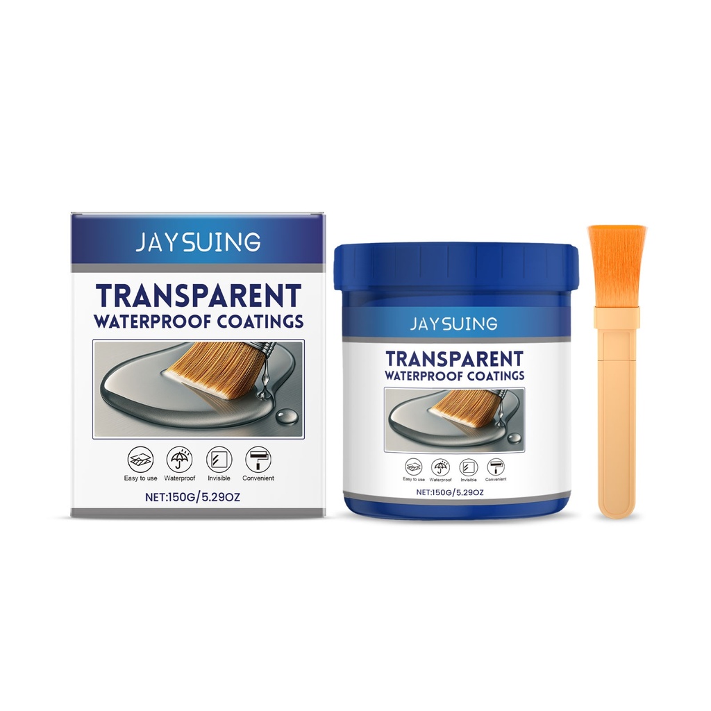 Sơn Lót Chống Nước Trong Suốt Ngoài Trời Jaysuing, Chống Thời Tiết, Chống Nứt, Độ Bền Cao, Vật Liệu Đệm Chống Thấm, Phù Hợp Cho Xây Dựng