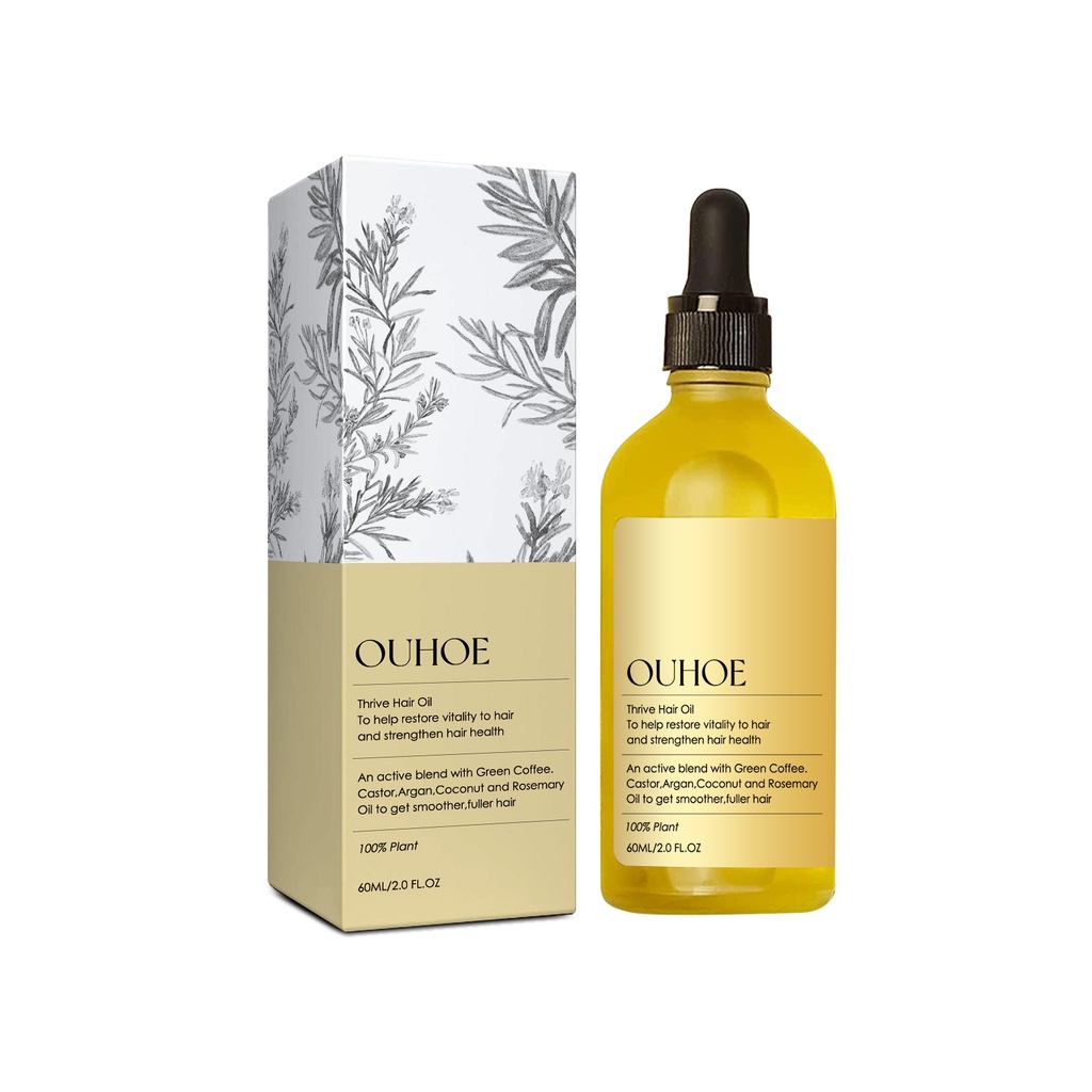 OUHOE Dầu Thực Vật Tinh Chất Rosemary Cho Tóc Dày, Sửa Chữa Tóc Khô và Hư Tổn, Dầu Chăm Sóc Tóc Làm Mềm Tóc Quý