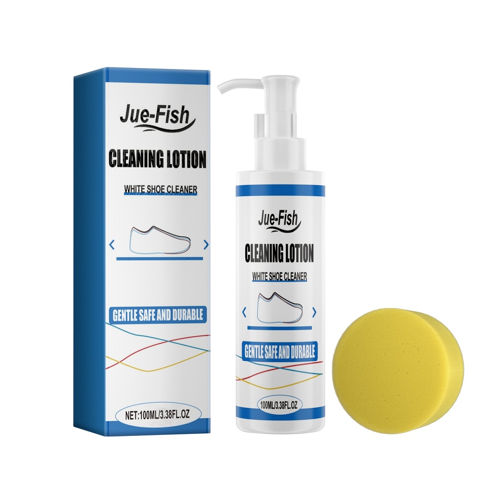 Jue-Fish White Shoe Cleaner, Sạch Giày Tẩy Nhiễm Và Làm Trắng Không Cần Giặt, Tức Là, Giày Bọt Trắng