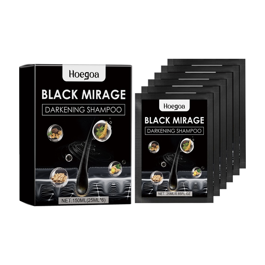 Dầu gội Hoegoa Dark, Tinh chất Polygonum Multiflorum cung cấp độ ẩm và nuôi dưỡng tóc, Dầu gội bóng mượt cho tóc đen tự nhiên