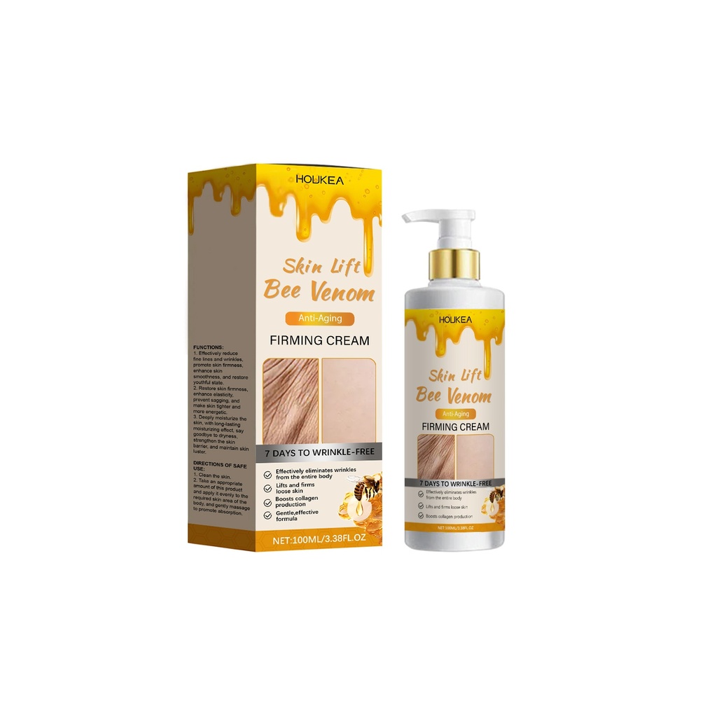 Kem dưỡng nọc ong Houkea Bee Venom giúp làm săn chắc, cung cấp độ ẩm cho da và cải thiện tình trạng khô rát của da.