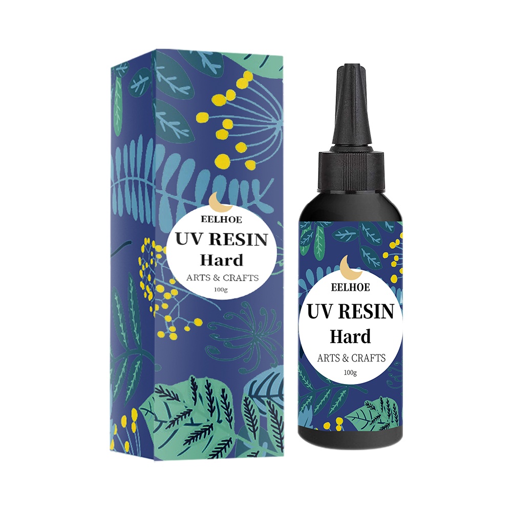 EELHOE Keo nhỏ giọt trong suốt UV cao (100g) Diy Chăm sóc móng Cochlear Keo không bóng UV Keo nhỏ giọt nhanh khô