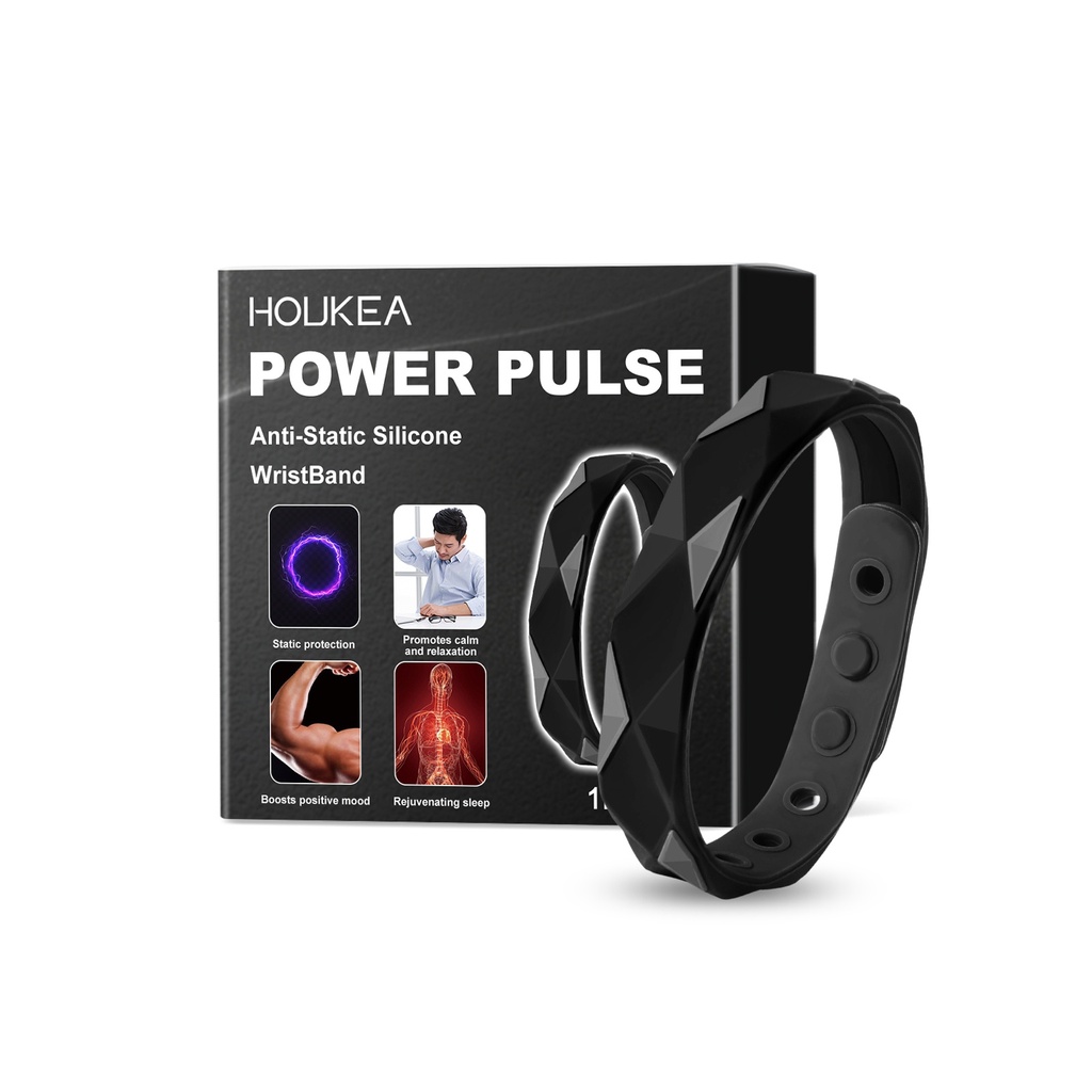 Vòng đeo tay silicone Houkea nuôi dưỡng nhẹ nhàng cân bằng cơ thể và tăng cường sức sống, vòng đeo tay silicone di động