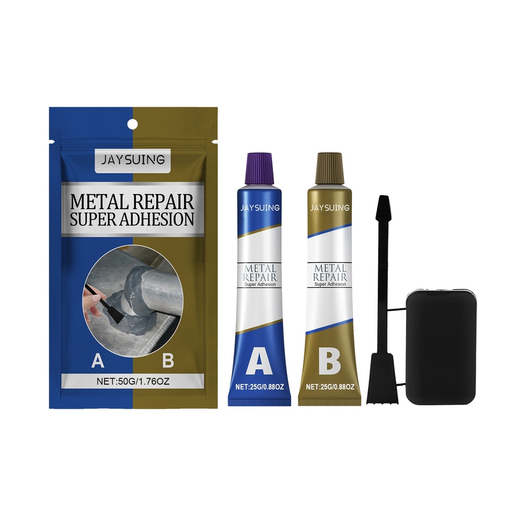 Keo sửa chữa kim loại Jaysuing 50g, chất bịt kín bằng gang, keo AB chống sửa chữa cho việc bịt kín rò rỉ và gắn kết kim loại