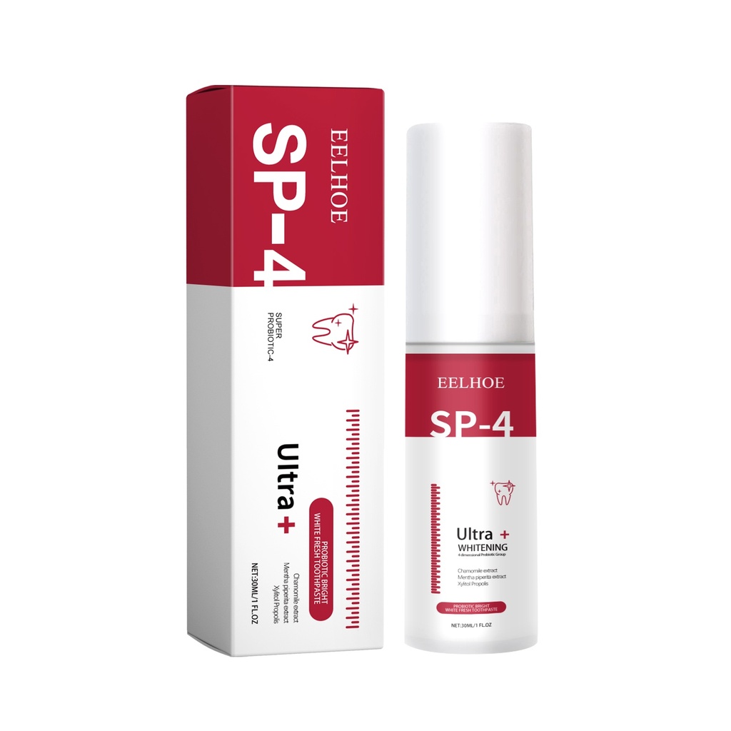 EELHOE Kem Đánh Răng Trắng Sáng Probiotic, Làm Sạch Sâu Bẩn và Tartar Trắng Răng Chăm Sóc Nướu