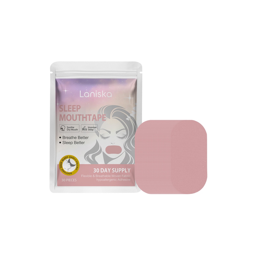 Miếng dán ngủ chống ngáy Laniska, chăm sóc chống ngáy vào ban đêm, giấc ngủ thoải mái