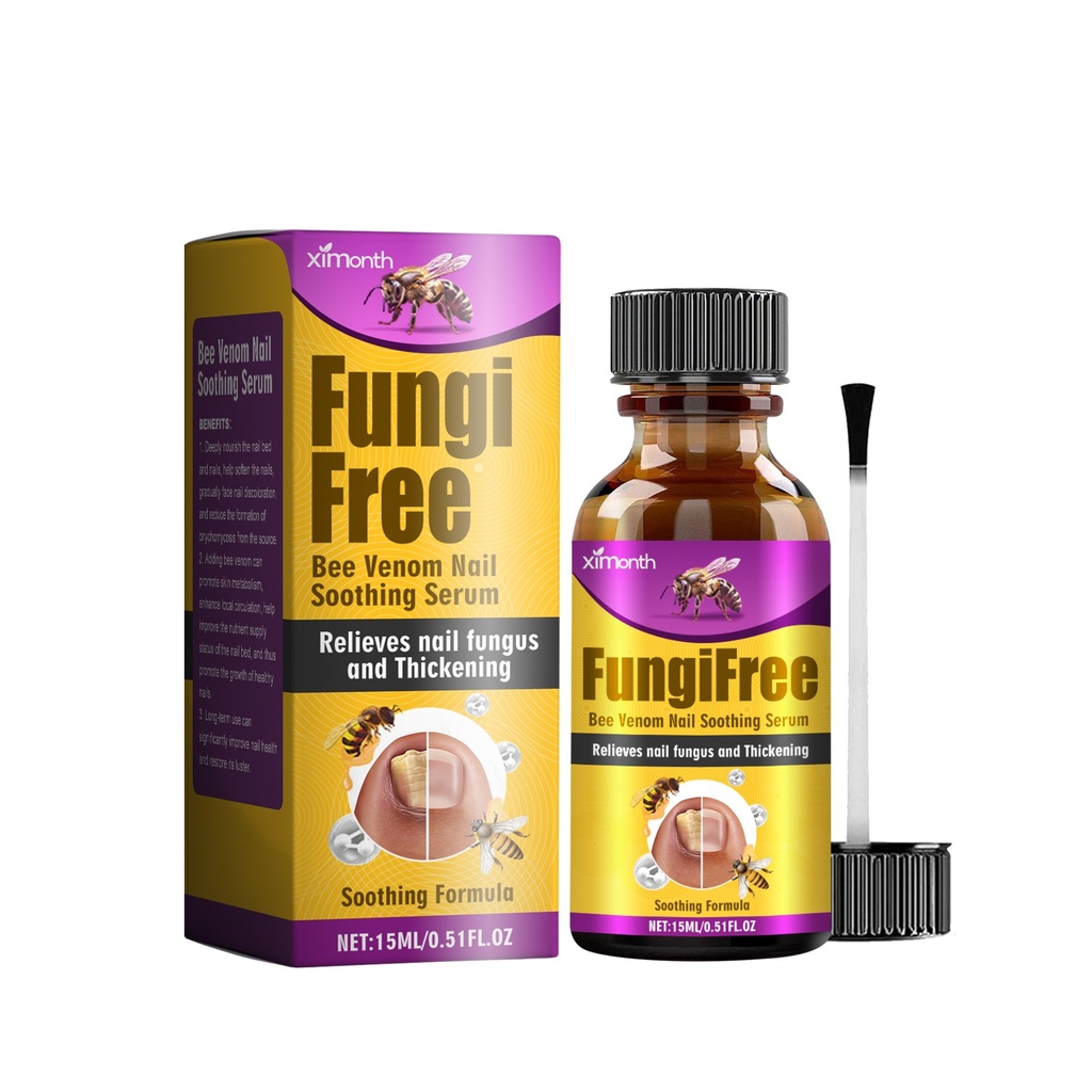 Giải pháp chăm sóc móng tay Ximonth Bee Venom Grey cho làm sạch dưỡng chất và sửa chữa, làm sáng móng tay bị thối.