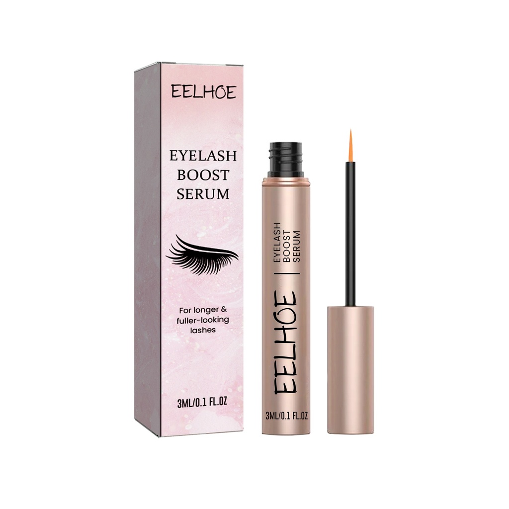 Serum Tăng Cường Lông Mi EELHOE, Lông Mi Đen Dài Dày Cong Tự Nhiên Chống Thấm Nước Và Không Bị Lem Mascara Bền