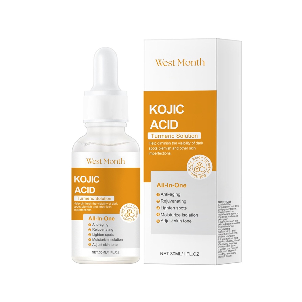 Serum chống nhăn và làm sáng da Acid Nghệ West&Month, cấp ẩm cho da, tinh chất làm sáng tự nhiên cho da mặt