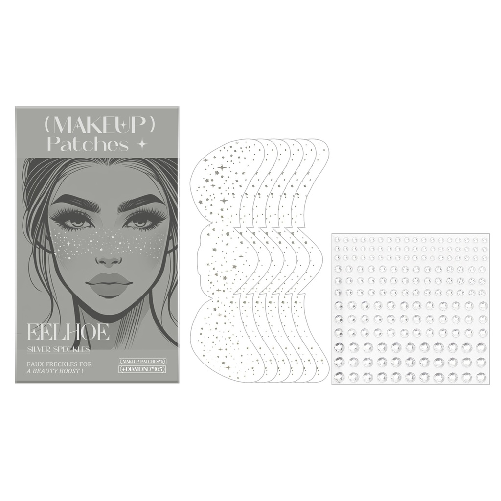 EELHOE Nhãn dán tattoo điểm lấp lánh Tạo các điểm trang điểm tự nhiên dễ dàng
