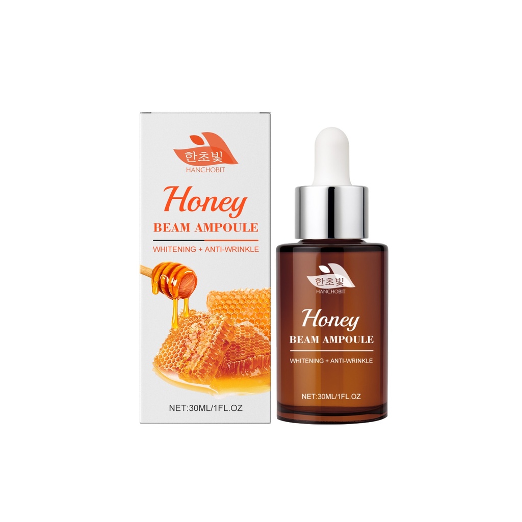 HANCHOBIT Essence chăm sóc da mặt bằng mật ong, cấp ẩm, kiểm soát dầu, làm sáng và làm săn chắc làn da
