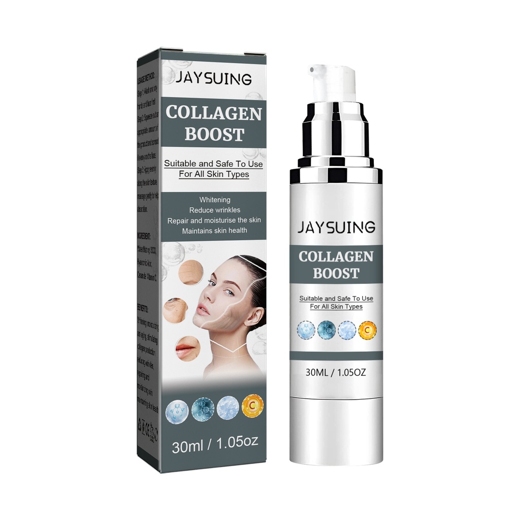 Tinh chất Collagen Jaysuing cung cấp độ ẩm và làm săn chắc da, là serum nhẹ nhàng cho mặt