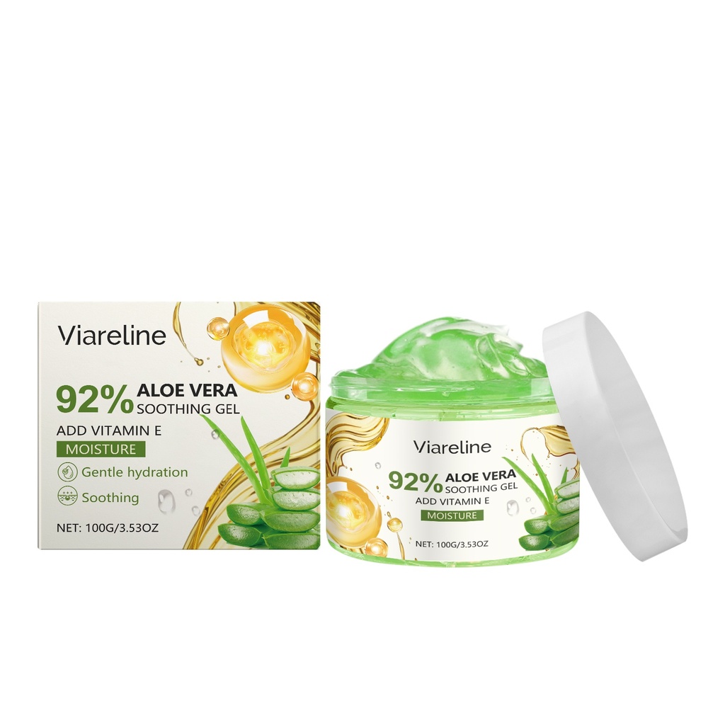 Gel Dưỡng Ẩm và Cấp Nước Viareline Aloe Vera, Kem Chăm Sóc Sau Ánh Nắng Mịn Màng và Nhẹ Nhàng