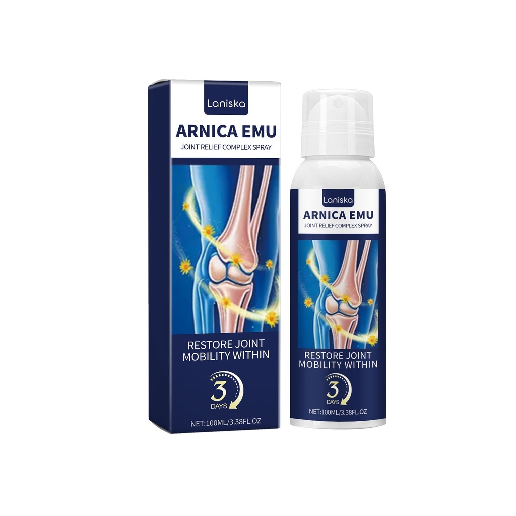 Laniska Xịt Giảm Đau Khớp Dưỡng Chất Nhẹ Nhàng Cho Đầu Gối, Cổ Tay Và Mắt Cá Chân
