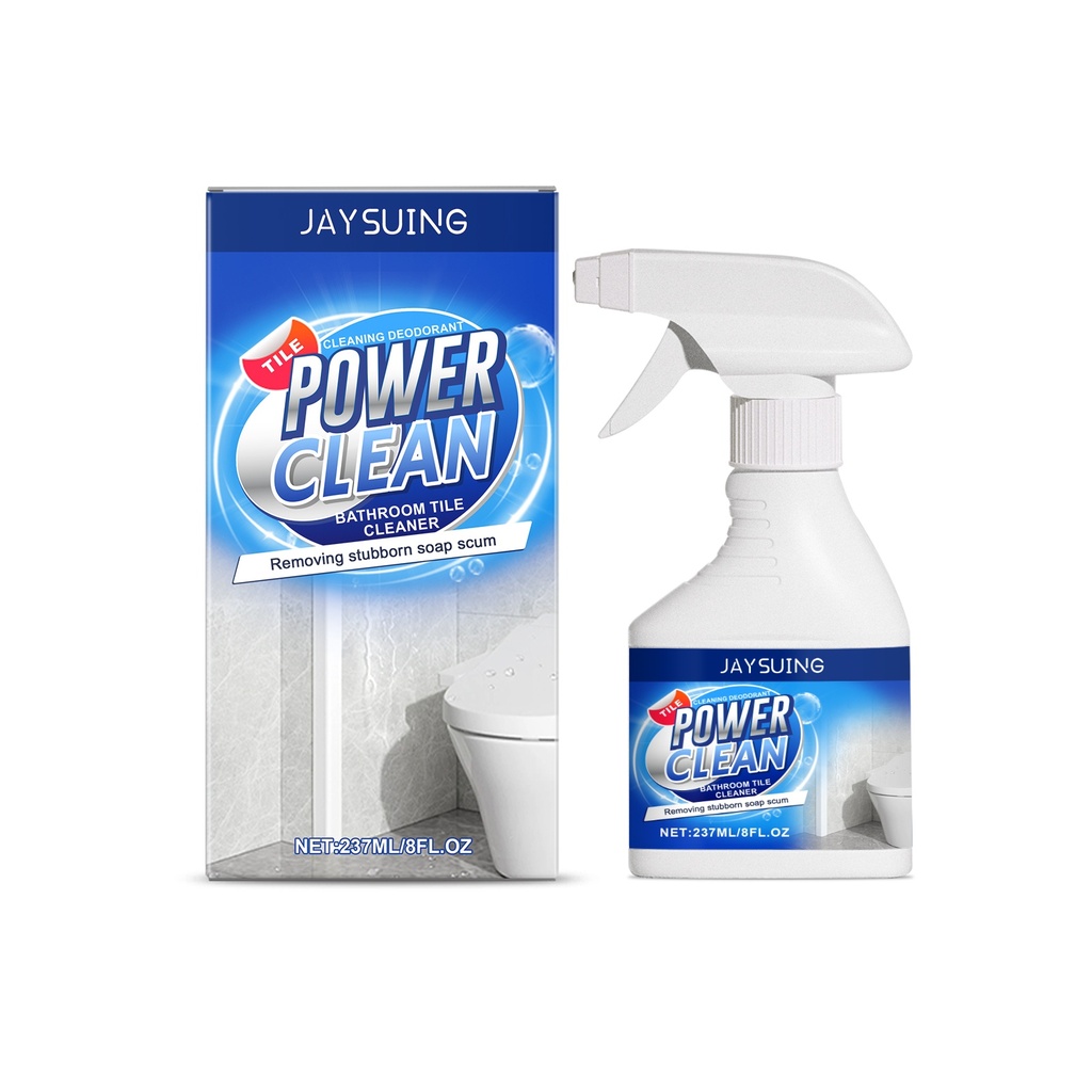 Nước tẩy rửa phòng tắm Jaysuing Tẩy vết bẩn trên cửa kính phòng tắm Bột tẩy nước
