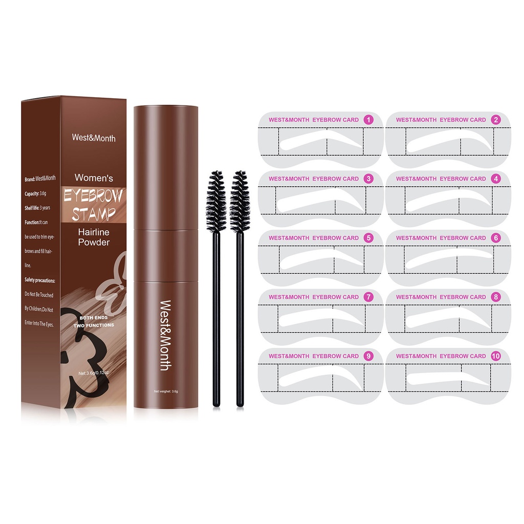 Bột tạo dáng lông mày West&Month Hairline, kem lấp đầy tạo dáng lông mày cầm tay.