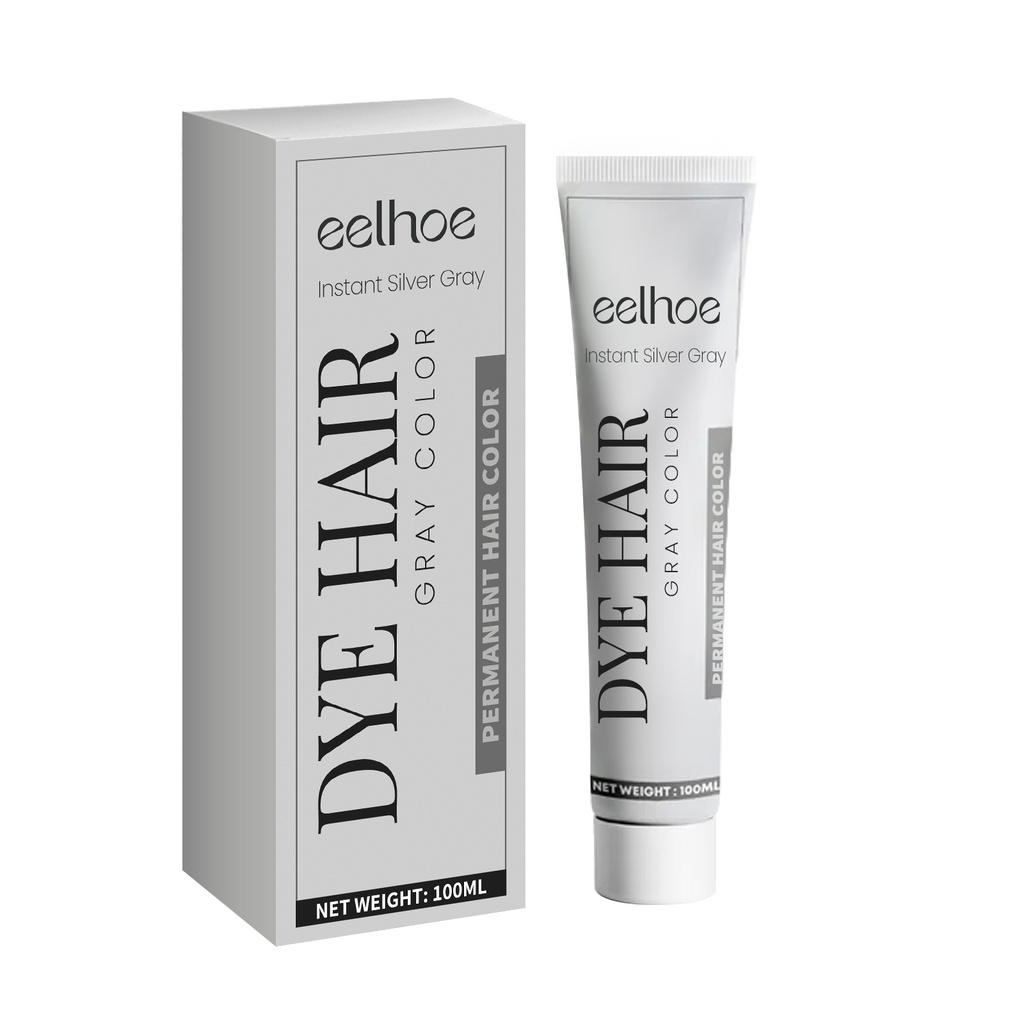 EELHOE Balm Tóc Xám Màu Tóc Tự Nhiên Bền Lâu, Không Gây Hại Cho Tóc Dễ Dàng Tô Màu Dễ Dàng Làm Sạch Dưỡng Tóc Ẩm