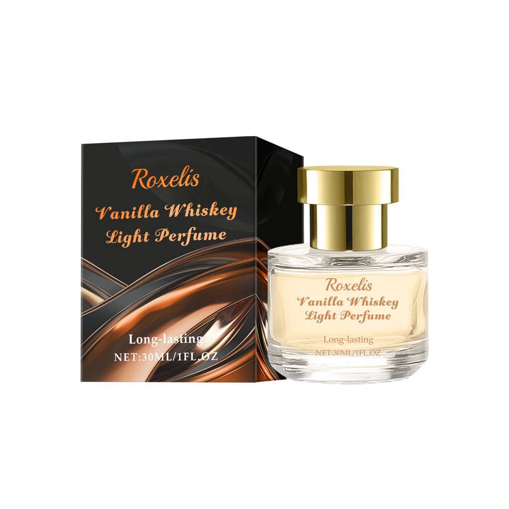 Nước hoa Vanila Whiskey Roxelis Eau de Toilette Hương tự nhiên tươi mát và kéo dài. Đây là một loại nước hoa xịt EDT di động cho buổi hẹn hò