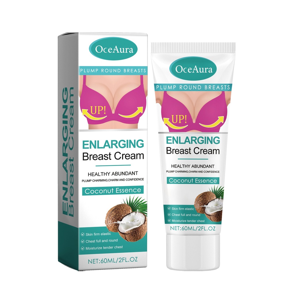 Kem Làm Rắn Lưng Ngực Trắng Dừa Oceaura, Dáng Đường Nâng và Làm Đầy Đặn, Kem Chăm Sóc Massage Chống Chảy Xệ