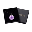 Mặt dây chuyền từ tính xoắn ốc năng lượng Hoexe, mặt dây chuyền chiết khấu đầy sao, phụ kiện nhỏ thời trang nhẹ nhàng đơn giản