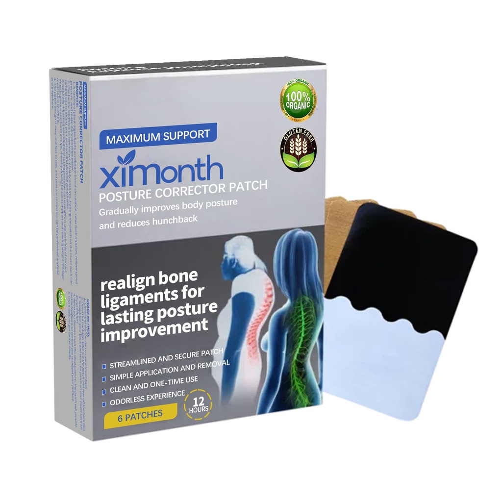 Băng dán điều chỉnh tư thế Ximonth, băng dán chăm sóc cơ thể chống còng lưng, điều chỉnh tư thế của lưng trên và thắt lưng