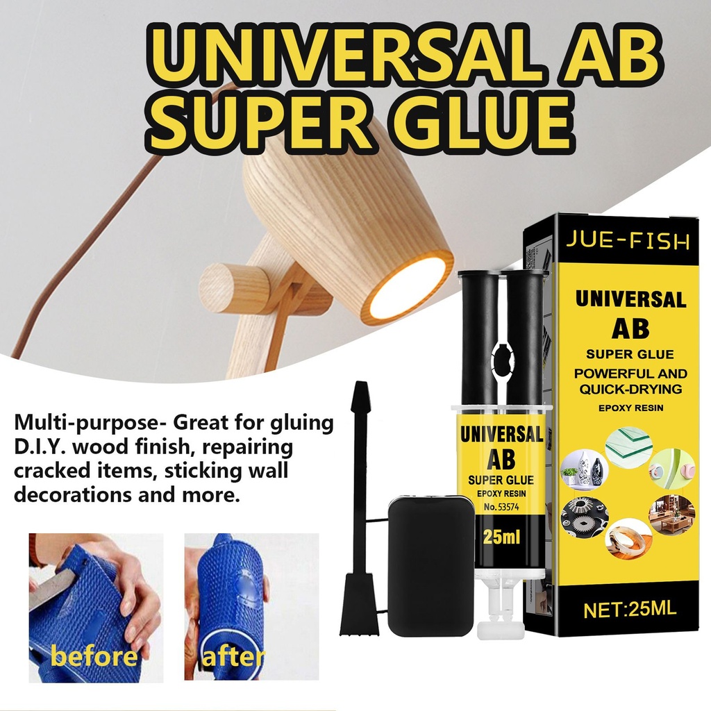 Keo đúc Jue-Fish, keo epoxy AB, keo chống nước và chịu nhiệt độ cao, keo sửa chữa vết nứt kim loại đa năng