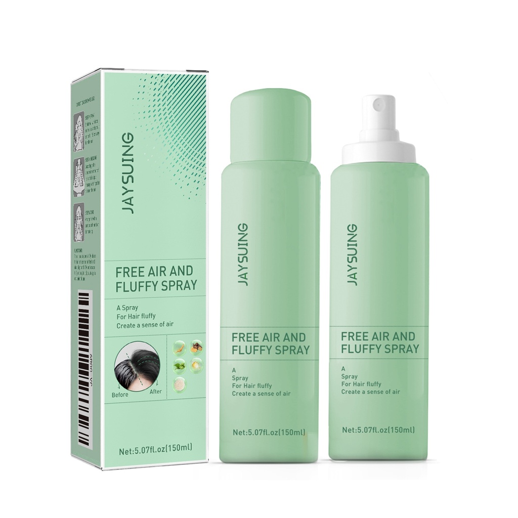 Xịt tạo độ phồng tóc Jaysuing, kiểm soát dầu, tươi mới, xịt tóc khô không cần gội