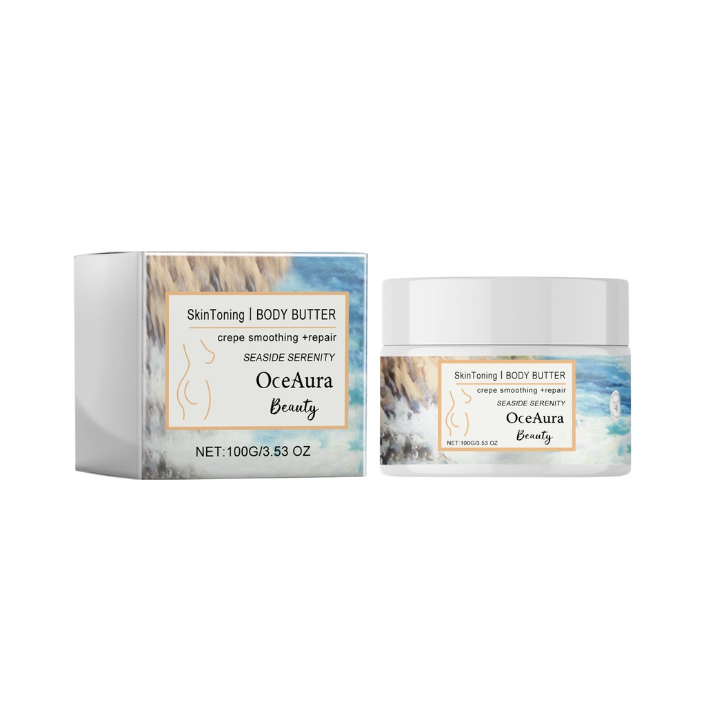 OceAura Skin Toning Body Butter, nước làm ẩm cho làn da trắng Haun, da mịn màng và mềm mại, kem chống nhăn nâng cơ