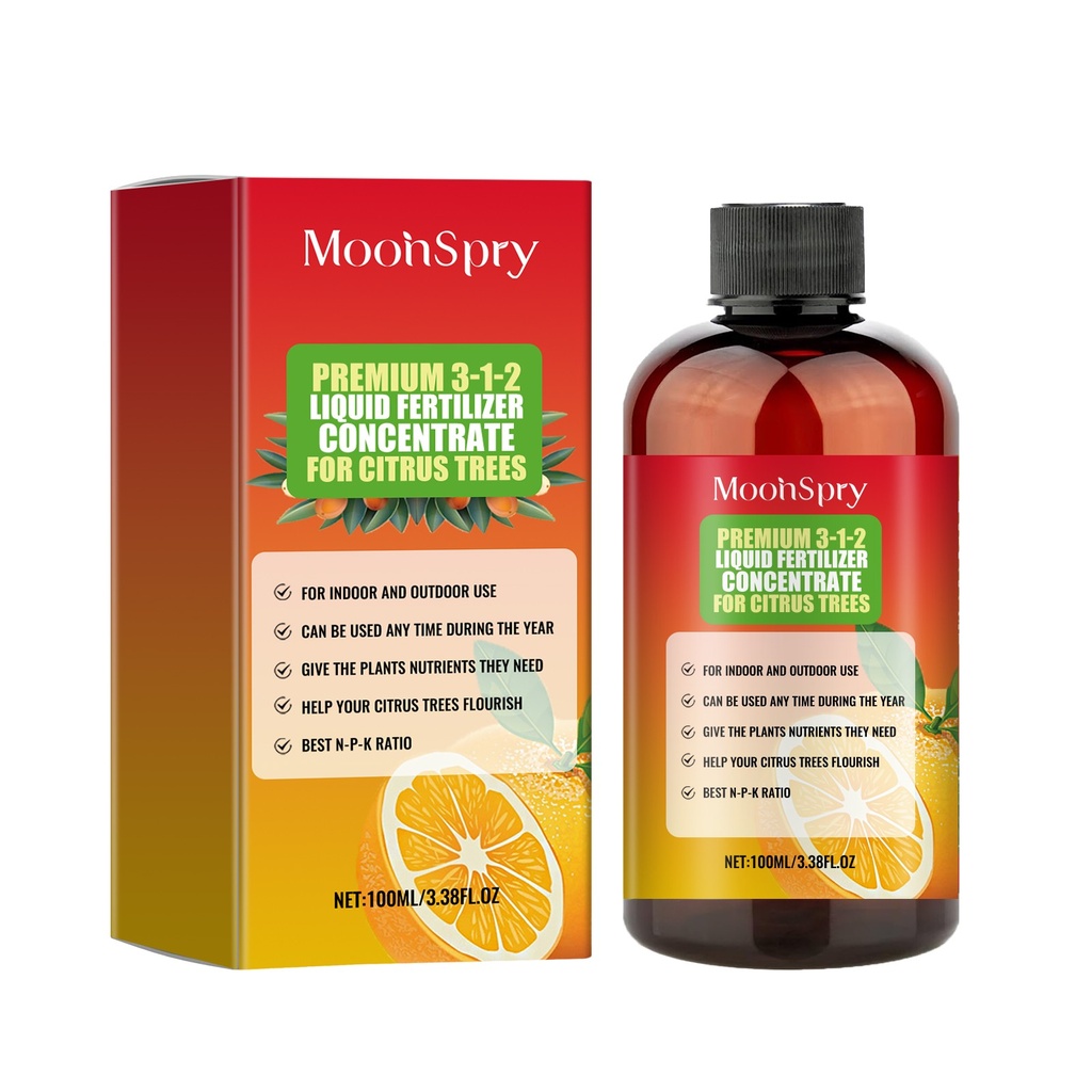 Dịch Tưới Phân Lỏng MoonSpry Premium 3-1-2 Cho Cây Cam, Giải Pháp Dinh Dưỡng Phát Triển Rễ Cây Cam