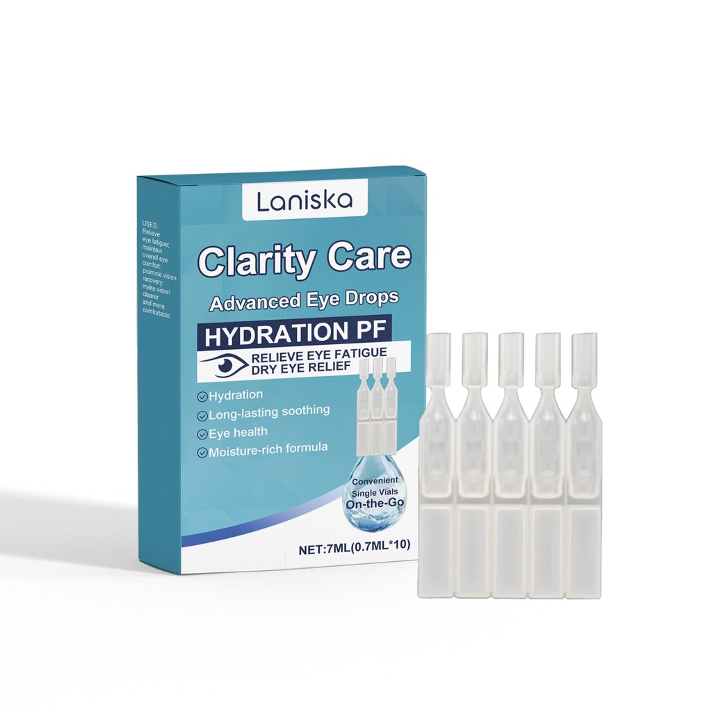 Nhỏ mắt Laniska làm dịu và cấp ẩm, giảm khó chịu, cấp ẩm cho mắt khô và cải thiện độ sáng nhẹ