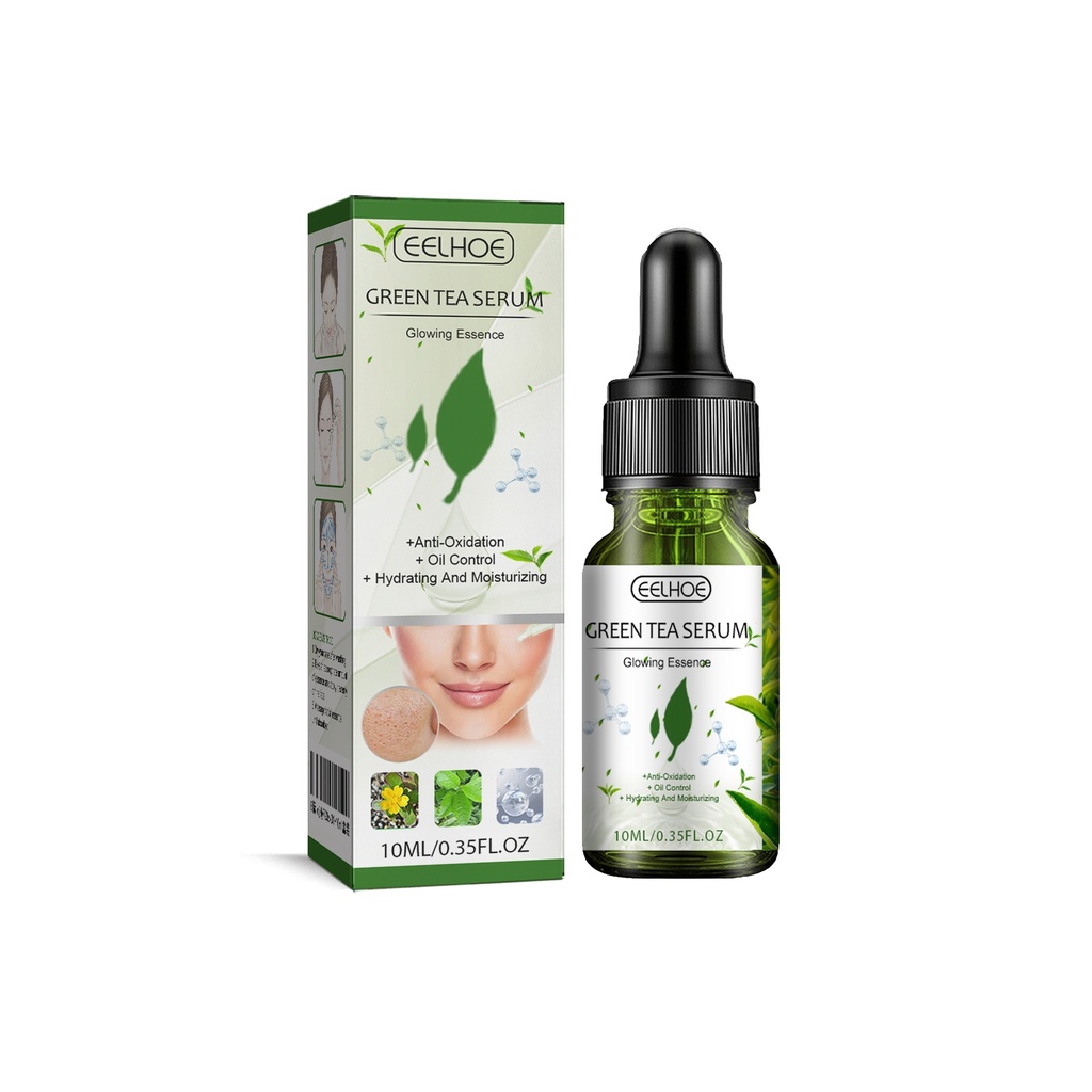 Tinh chất trà xanh EELHOE là một dạng tinh chất nhẹ nhàng, cung cấp độ ẩm, dưỡng ẩm và nuôi dưỡng khiến làn da trên khuôn mặt mềm mại và rạng rỡ